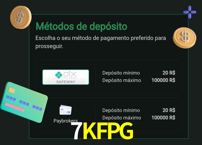 O cassino 7KFPGbet oferece uma grande variedade de métodos de pagamento